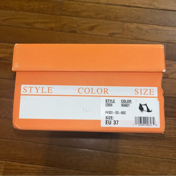 Miz Mooz Corra Open Toe Sandals Brandy Brown Leather Women’s Size 6.5 or EU 37 - Picture 11 of 12